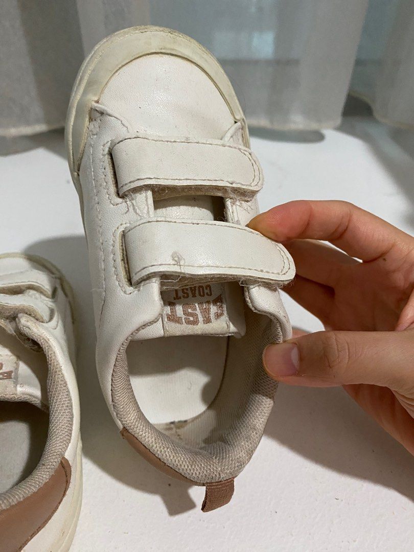White new arrivals velcro shoes