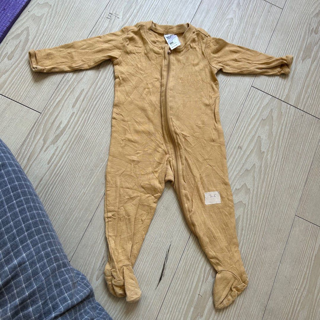 Mustard sleepsuit top