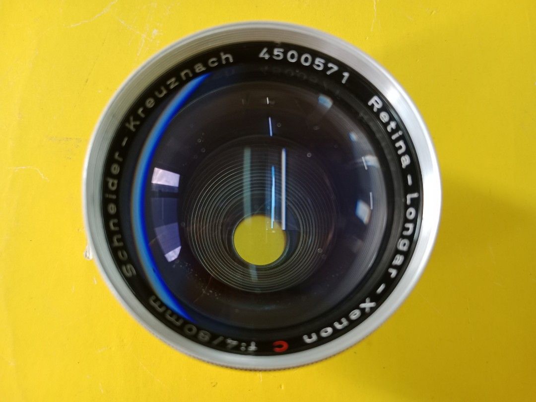 80/4 Retina-Longar -Xenon , Schneider 80mm f4 前置鏡頭用在最早第一