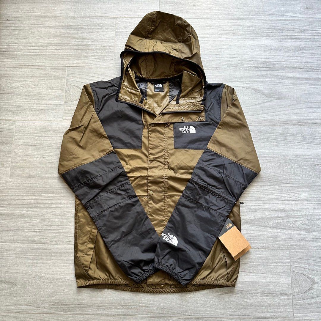 全新現貨男裝The North Face Mountain Jacket 風褸Khaki 軍綠色, 男裝