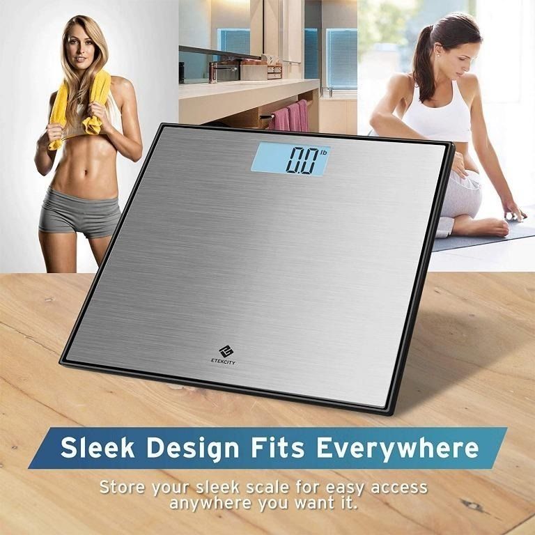 Etekcity Bathroom Scale for Body Weight and BMI Smart Bluetooth Digital Weighing  Scale Upgraded Version of eb9380h Scale Free VeSync App Rounded Corner 11 x  11 inches 0.1lb/ 0.05kg 400 Pounds