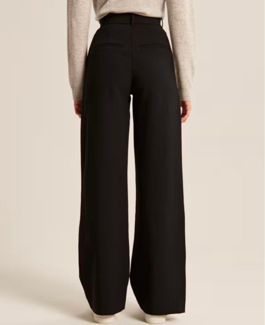 Abercrombie & Fitch Sloane tailored trousers in dark grey