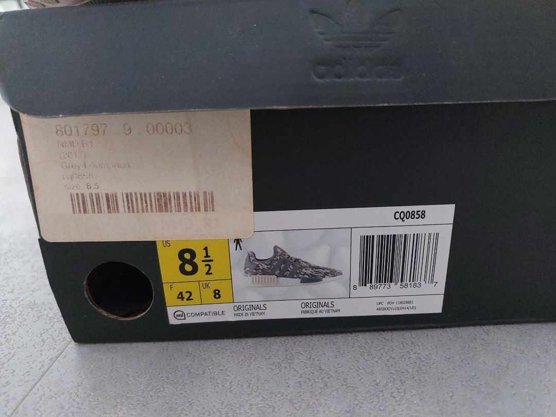 Adidas nmd r1 2025 glitch camo grey linen