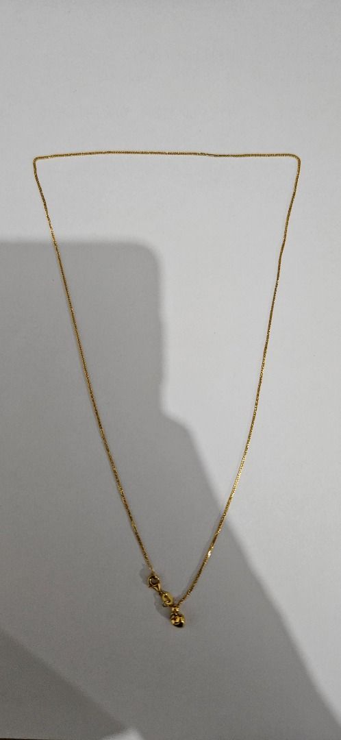 Adjustable gold chain necklace top