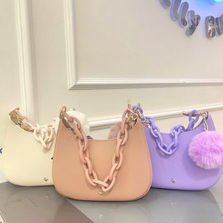 PS Zim Jelly Bunny - . MINI JEAN @RM129 Available in duaty blue, camel  brown and dusty taupe . JEAN BAG @RM178 Available in camel brown, dusty  blue, dusty pink, taupe, puce