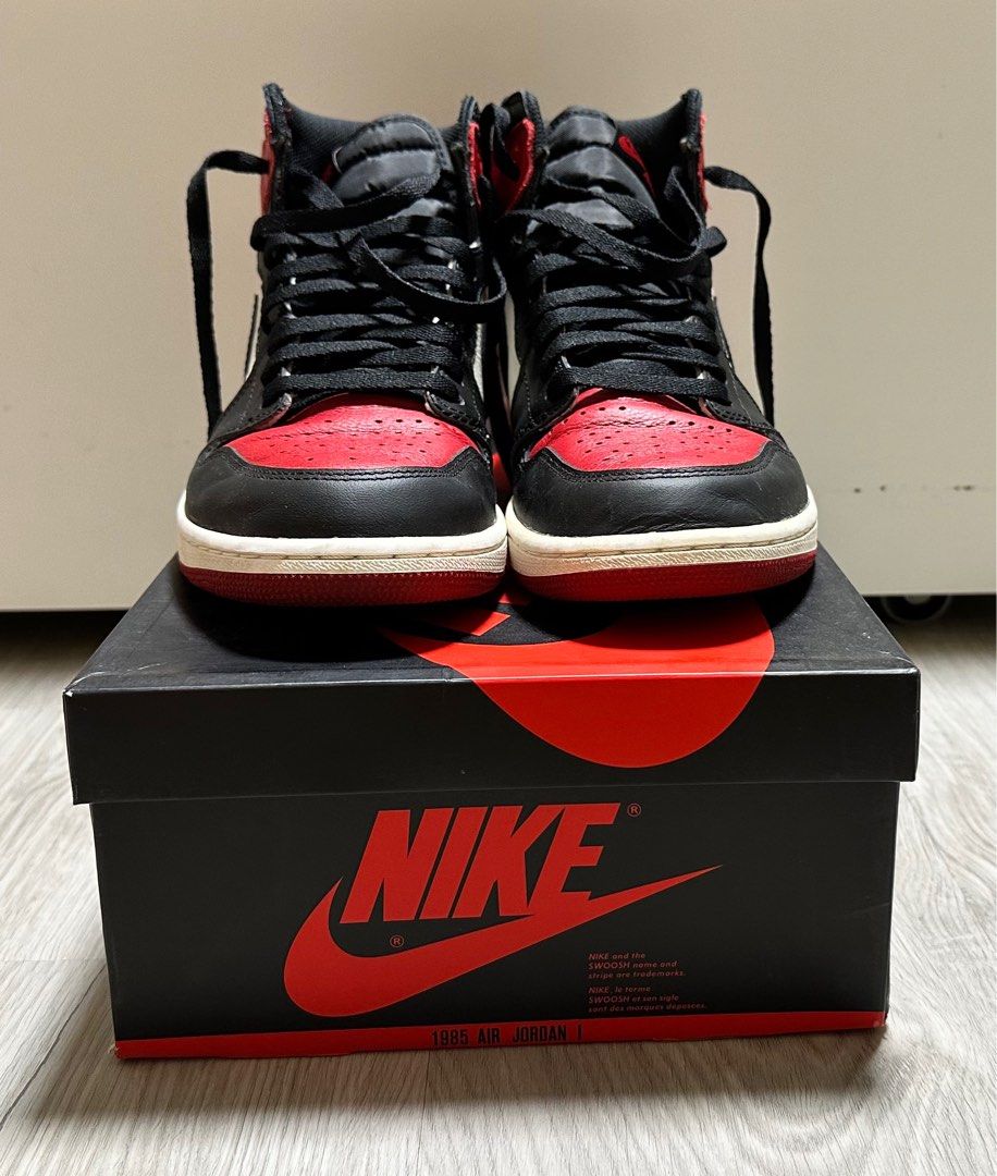 Air Jordan 1 Retro High OG 'Bred Toe', Men's Fashion, Footwear ...