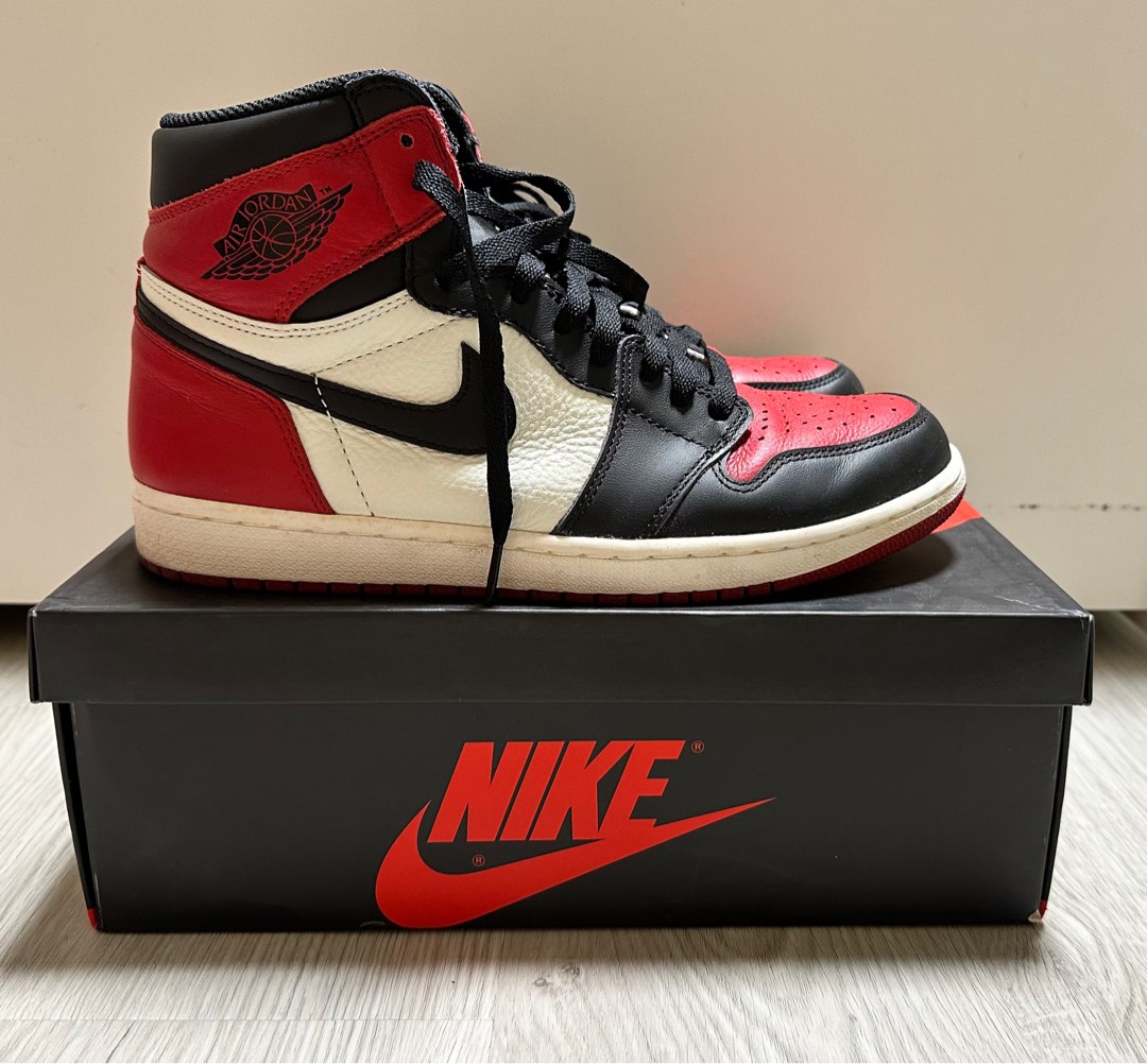 Air Jordan 1 Retro High OG 'Bred Toe', Men's Fashion, Footwear ...