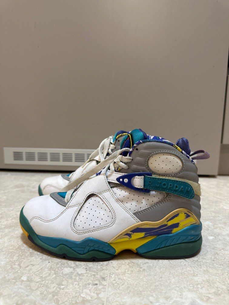Jordan 8 hotsell white aqua