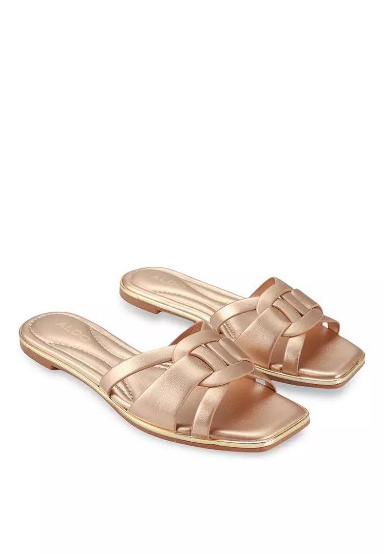 Aldo gold deals sandals flat