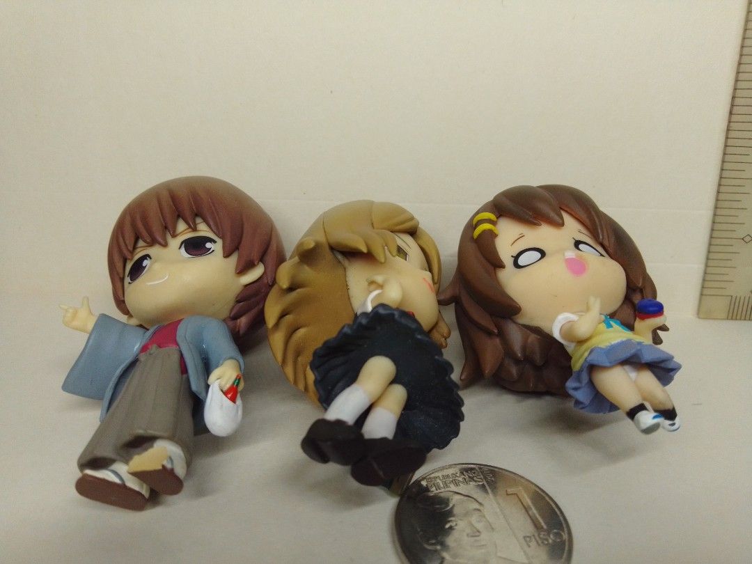 Anime SD style figures SET As Is (Category: Figurines & Statues) located in Mandaluyong City. Submitted by gr009 (Listing ID 1261440492, Image 3). Description: Please read the following; Okita Shougo has chip on one feet Reiko Natsume Hirasawa Yui All has no stand As is, what you see is what you get please inspect the photos carefully No joy dibbers No reservation unless 100% sure Buyer must shoulder the shipping cost mode of payment gcash Check 