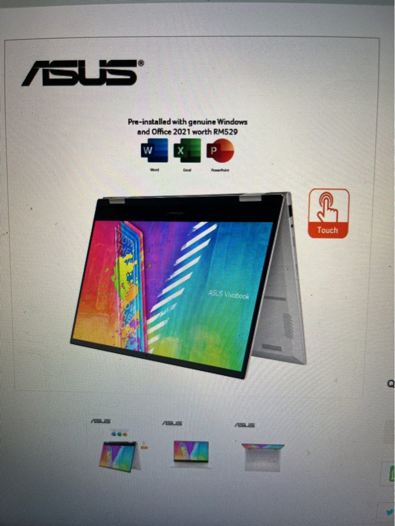 Asus vivobook go 14 flip, Computers & Tech, Laptops & Notebooks on ...