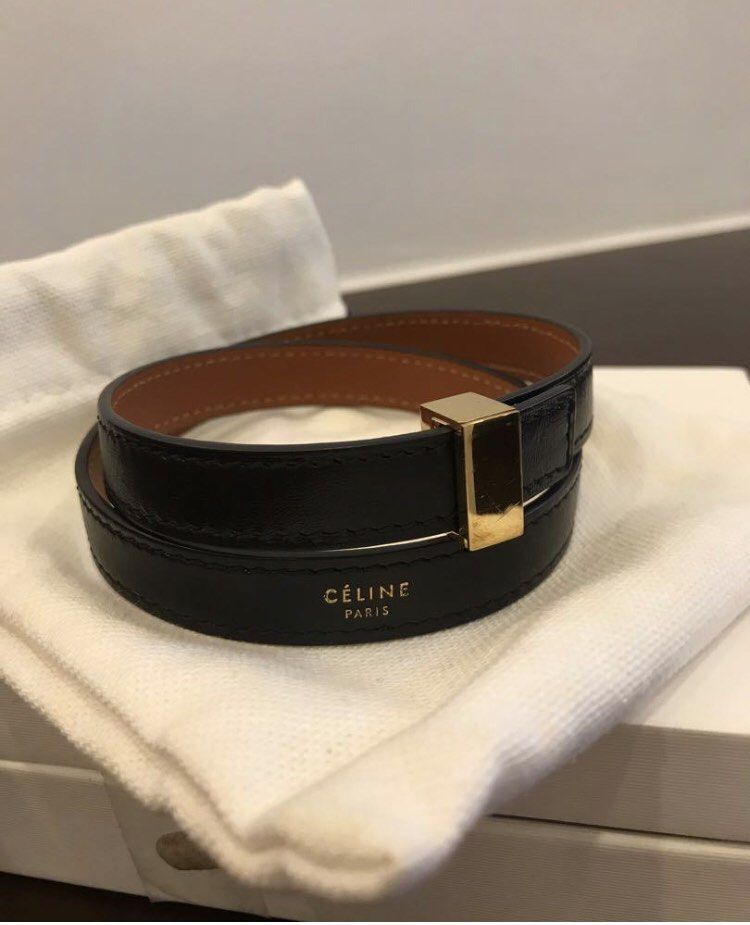 Authentic Celine Paris Leather Wrap Bracelet Luxury Designer Accessory (Category: Luxury Accessories) located in Paranaque City. Submitted by mysinfulindulgence (Listing ID 1261412737, Image 2). Description: 100% Guaranteed Authentic Comes with dustbag and box Made In Italy Great condition with normal signs of use on the hardware Pick up loc: bf homes paranaque Can be delivered via gogoexpress, jnt, lbc, grab, lalamove .