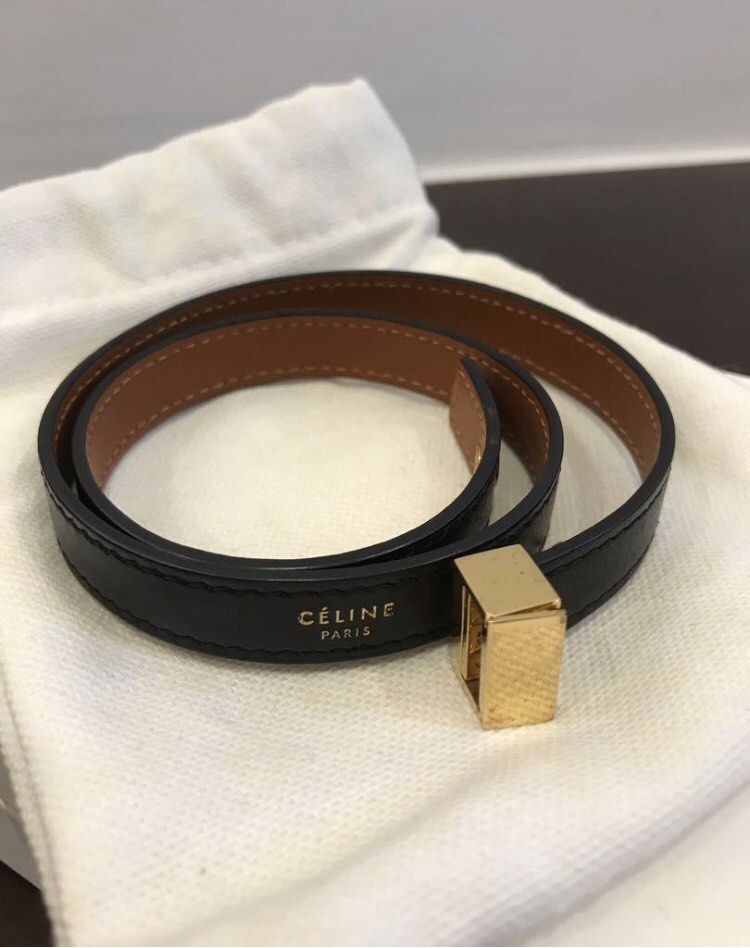 Authentic Celine Paris Leather Wrap Bracelet Luxury Designer Accessory (Category: Luxury Accessories) located in Paranaque City. Submitted by mysinfulindulgence (Listing ID 1261412737, Image 3). Description: 100% Guaranteed Authentic Comes with dustbag and box Made In Italy Great condition with normal signs of use on the hardware Pick up loc: bf homes paranaque Can be delivered via gogoexpress, jnt, lbc, grab, lalamove .