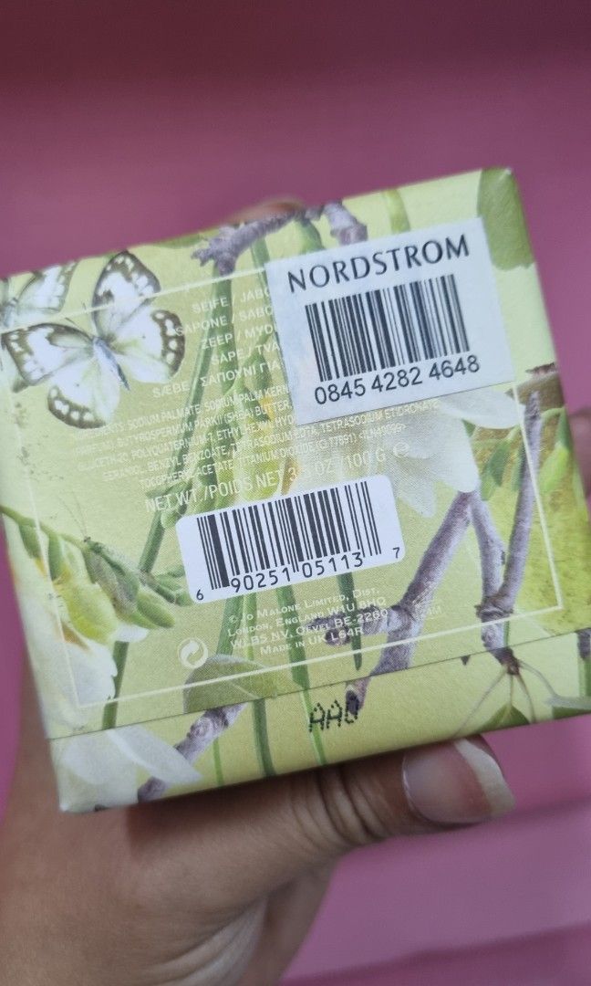 Authentic Jo Malone Soap (English Pear) (Category: Bath) located in Quezon City. Submitted by kcobs (Listing ID 1261386334, Image 2). Description: sealed / never used authentic Jo Malone Soap scent: English Pear purchased in Nordstrom, LA.