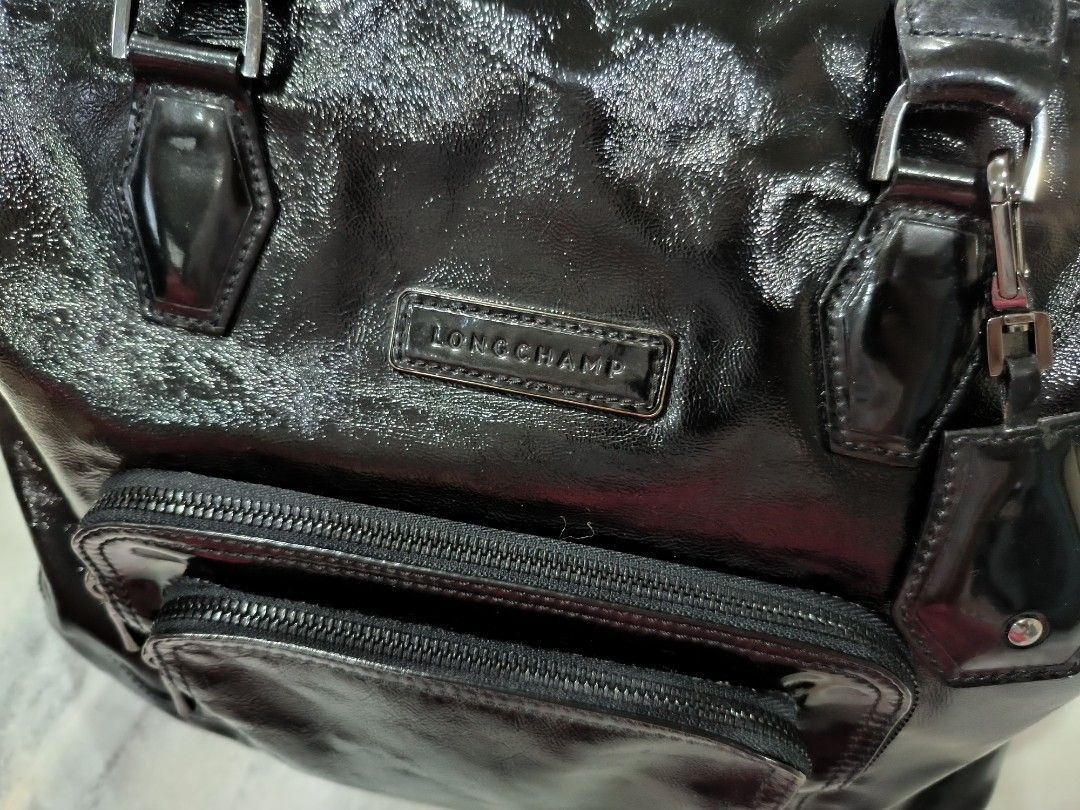 Authentic Longchamp Patent Leather Bag free matching purse Luxury