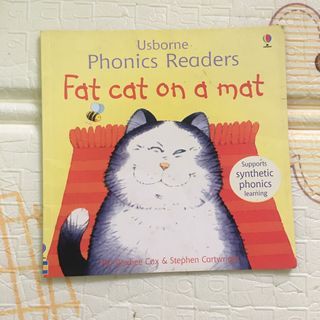 Authentic Original Copy USBORNE Phonics Readers Fat cat on a mat