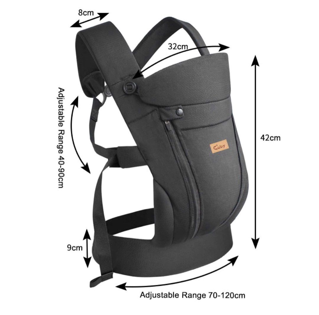 Ergonomic carrier clearance for baby