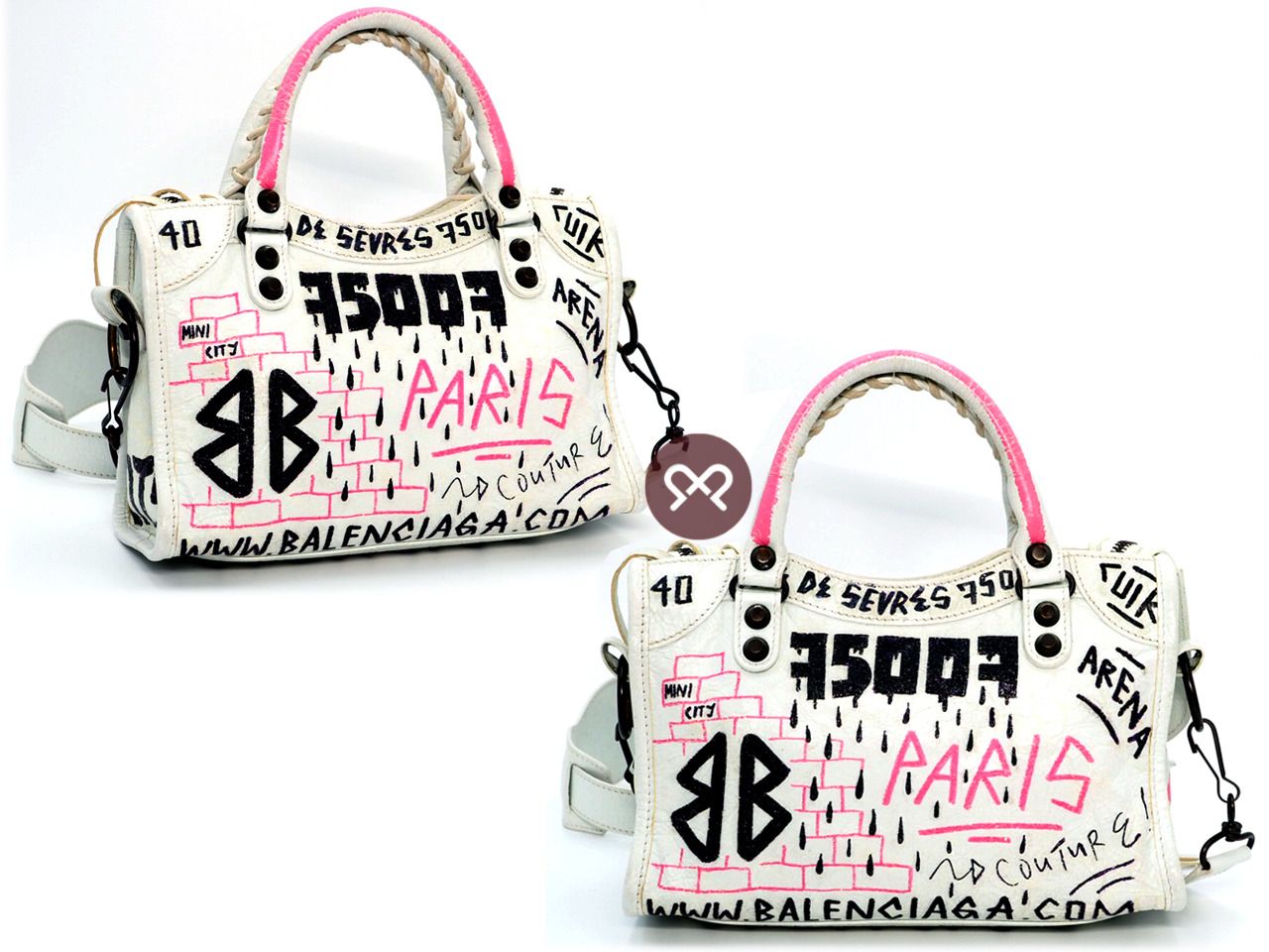 Balenciaga painted bag 2025