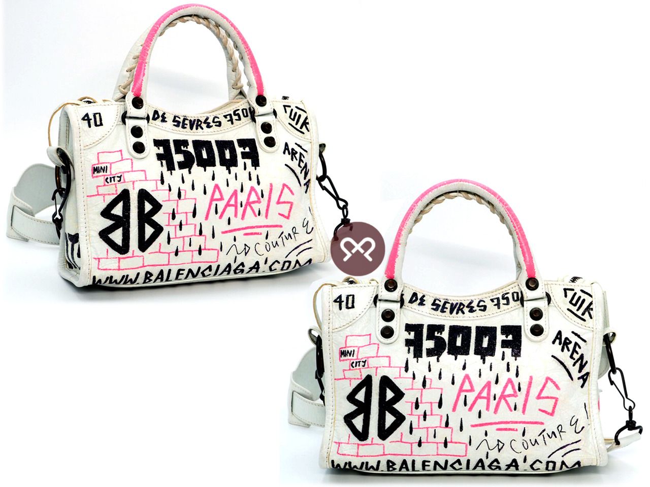 Mini Graffiti Bag Pink