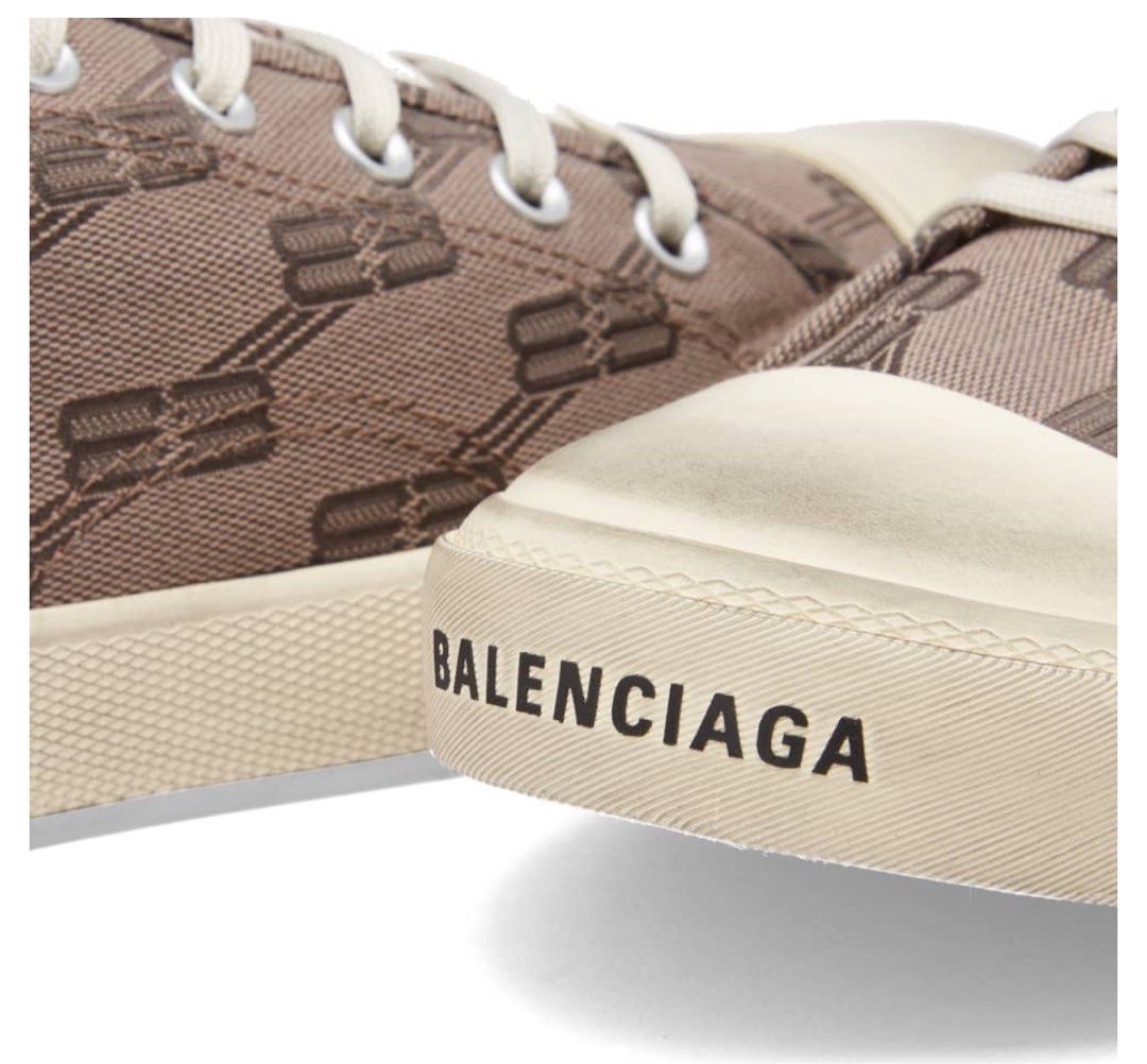 Balenciaga Paris Low All Logo Over Canvas Sneaker