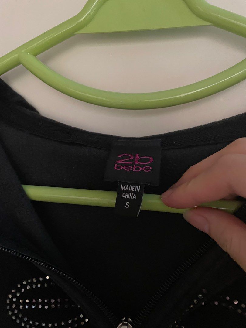 Bebe deals velour hoodie