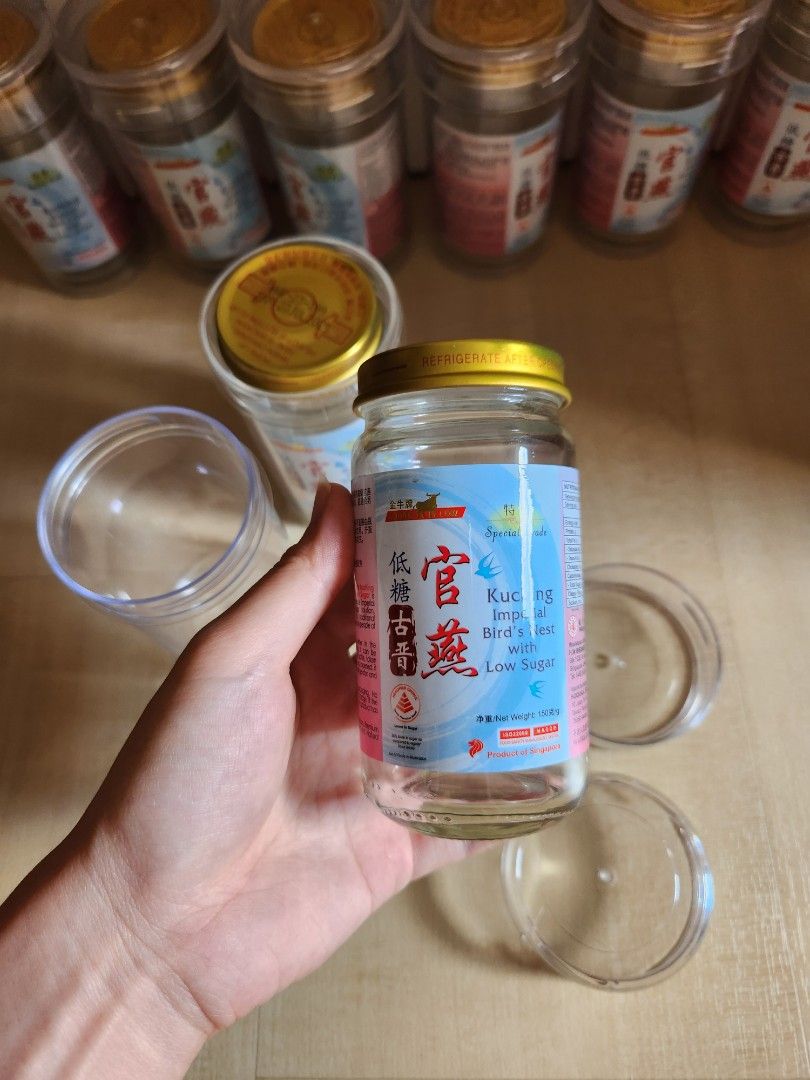 Bird nest glass bottle with transparent container, Hobbies & Toys