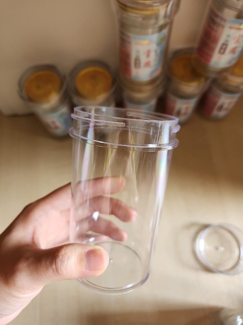 Bird nest glass bottle with transparent container, Hobbies & Toys