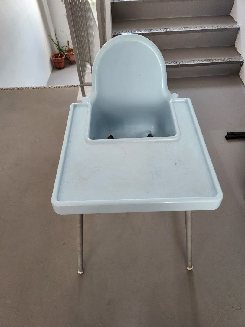 Blue ikea high chair sales