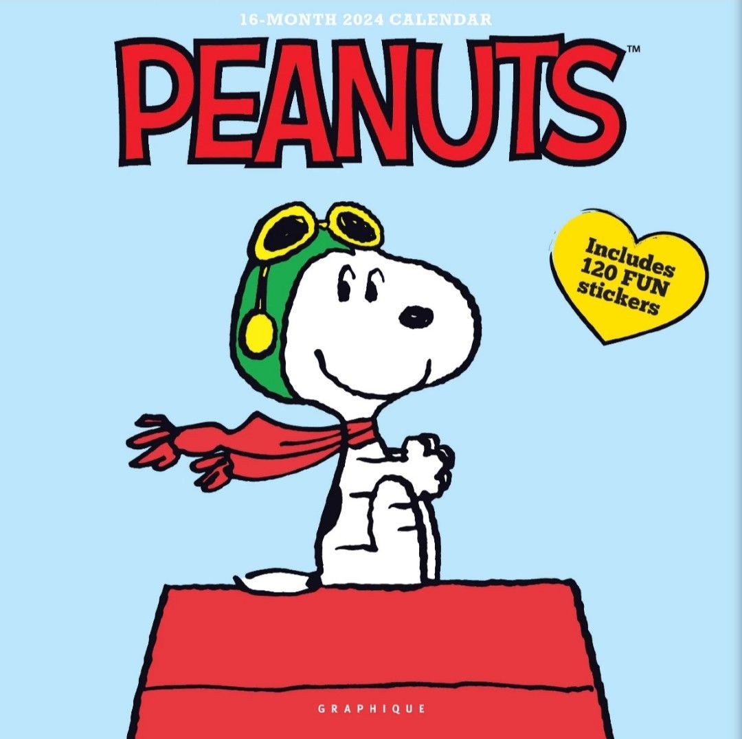 BN (Sealed) Peanuts / Snoopy Wall Calendar 2024, Hobbies & Toys