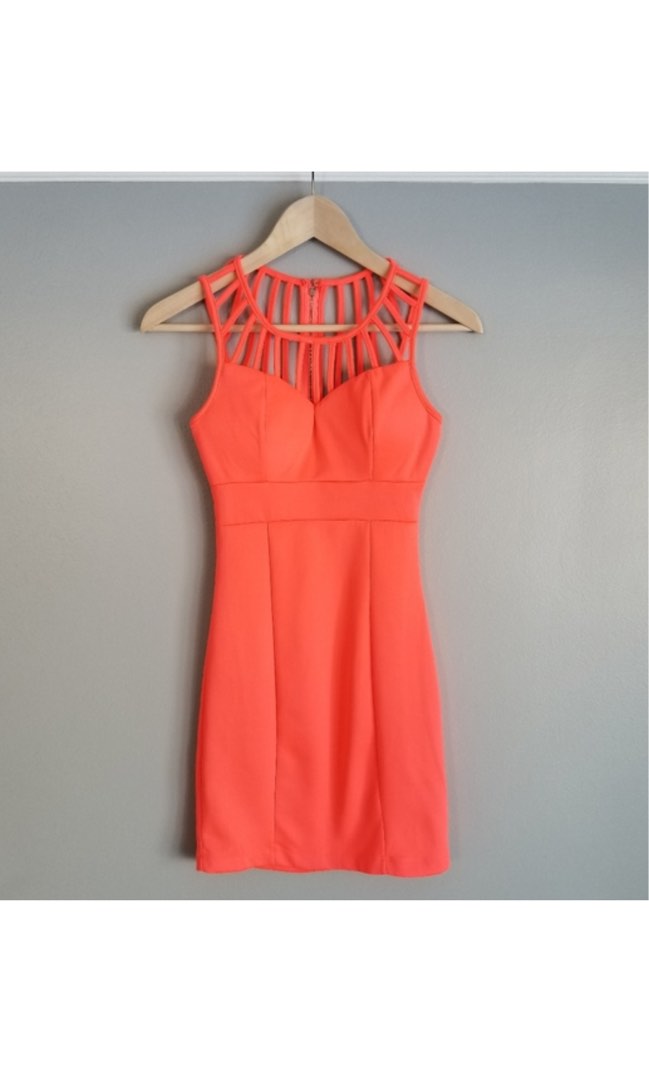 Charlotte russe deals orange dress