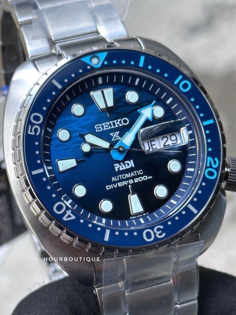 Seiko divers automatic deep blue dial deals