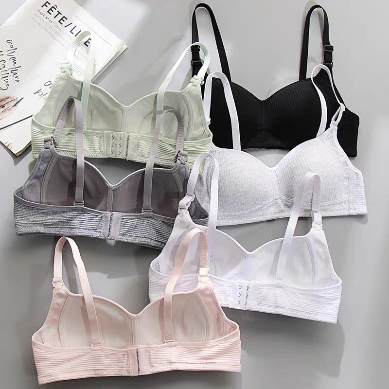 Bras Anti-sagging bra for women without rims, college student, high school  girl bra, small breast push-up pure cotton thin bra, Women's Fashion, New  Undergarments & Loungewear on Carousell