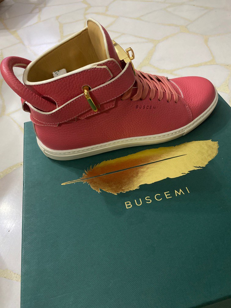 Buscemi 100mm corallo white paint edge