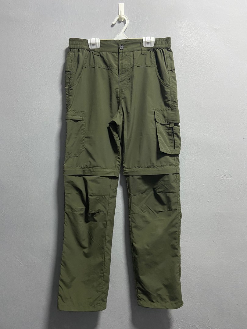 Cargo Pants Olive Green, Men's Fashion, Bottoms, Trousers on Carousell