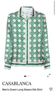 Louis Vuitton Knotted Collar Long-sleeved Shirt Argent Lavande. Size L0