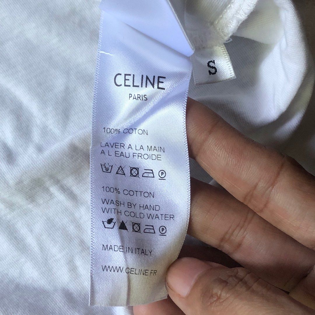 Celine brand croptop shirt🔥, Luxury, Apparel on Carousell