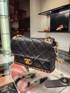 Chanel 23C Mini Hoop Loop Hobo, Luxury, Bags & Wallets on Carousell