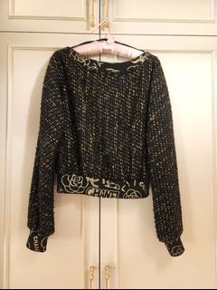 Chanel Sequin Cropped Sweater
