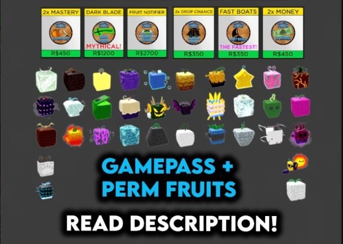 Start Fresh with All Gamepasses in Blox Fruits Roblox — Eightify