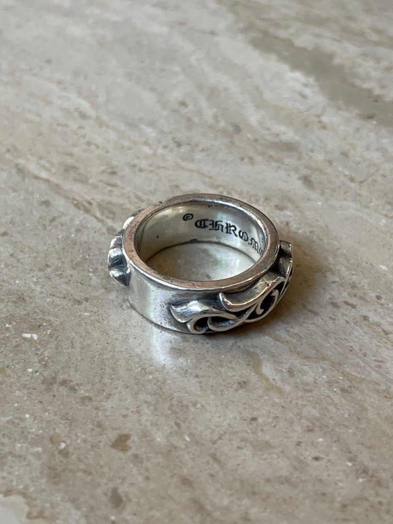 Chrome hearts heart ring outlet