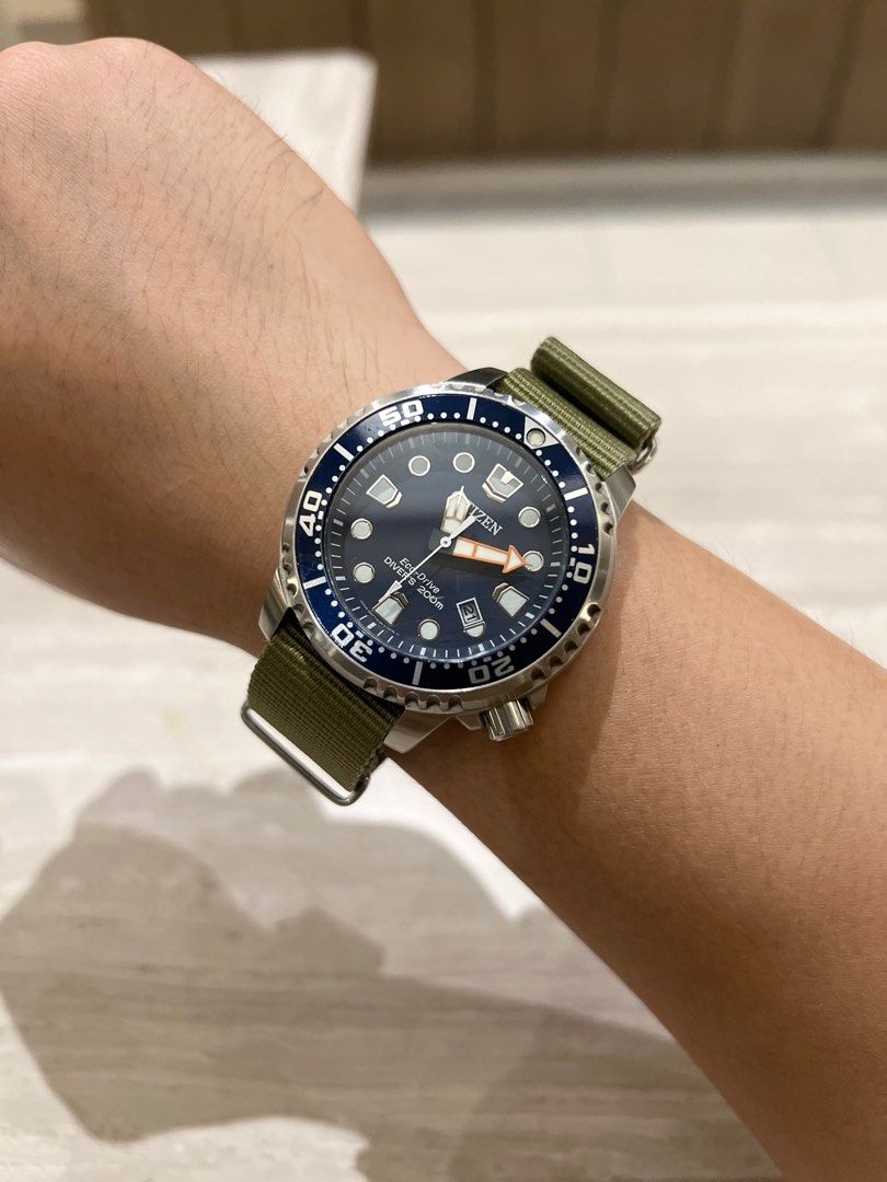Citizen promaster diver sales nato strap