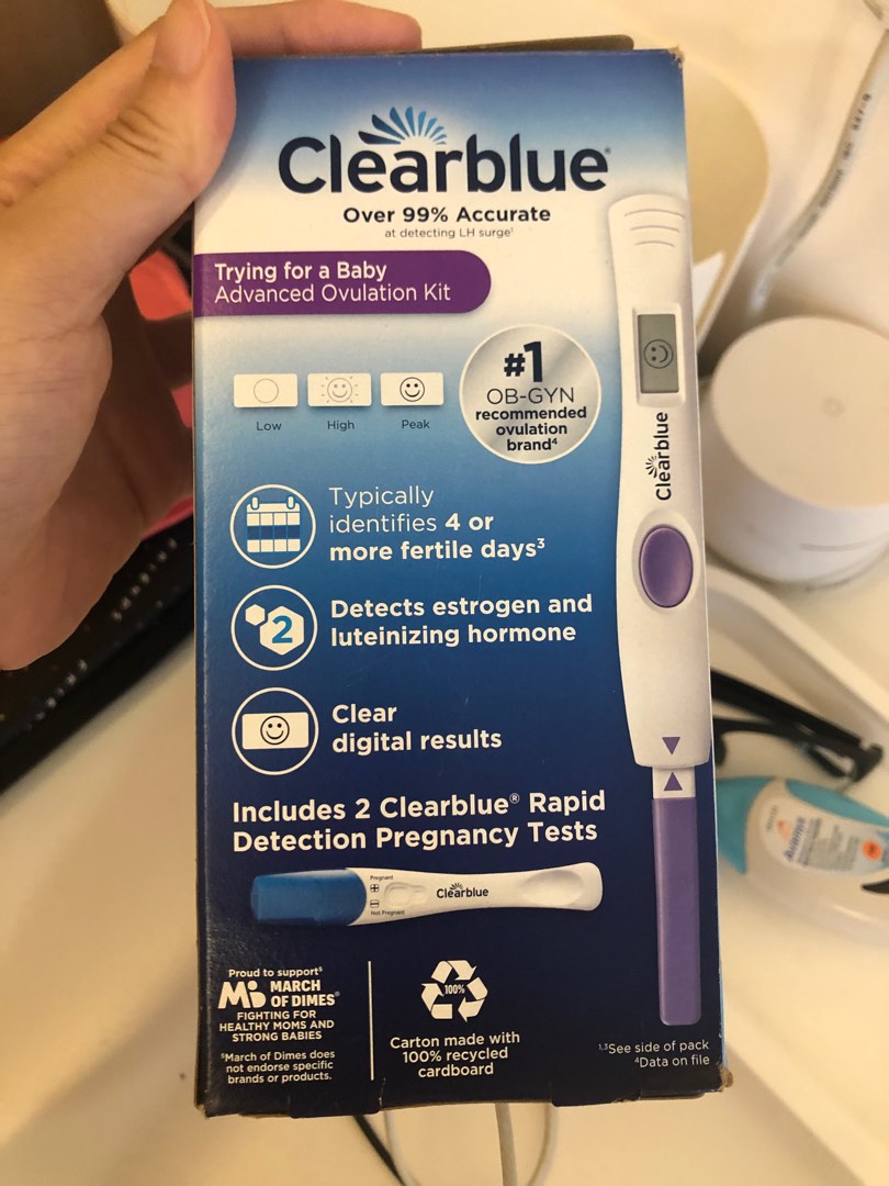 Clearblue Ovulation Kit and Pregnancy Test Kit, Health & Nutrition