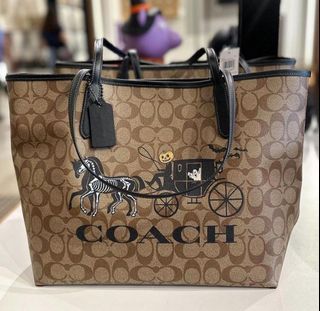 NWT Coach City Tote In Signature Canvas With Bee Print C8590