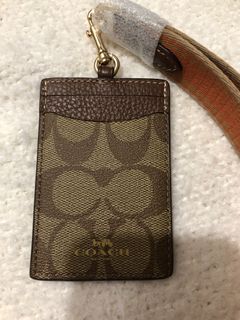 COACH ☜UNBOXING☞ Pennie Card Case In Signature Canvas / C0209 / Brown 