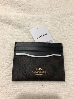 COACH ☜UNBOXING☞ Pennie Card Case In Signature Canvas / C0209 / Brown 