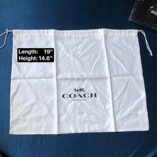 Coach white dustbag