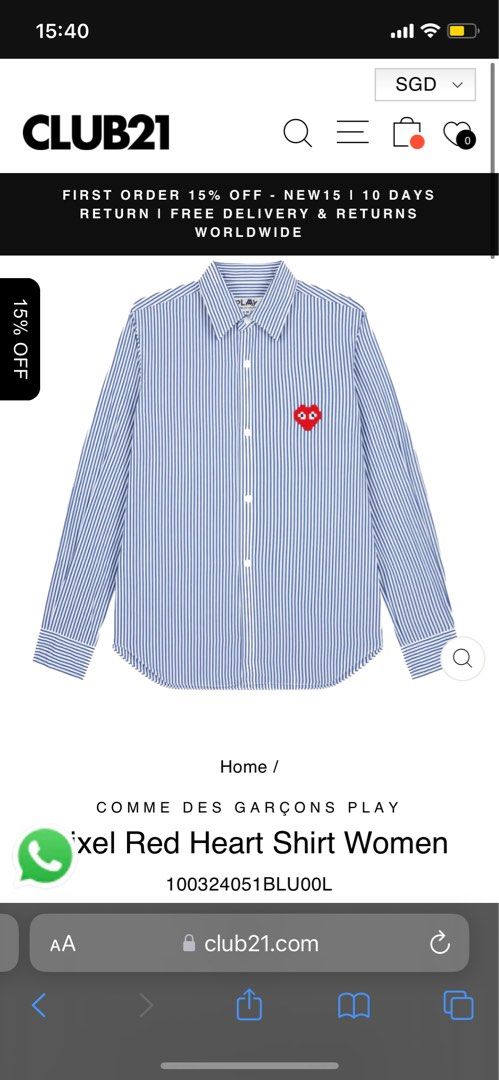 Commes garçon heart clearance