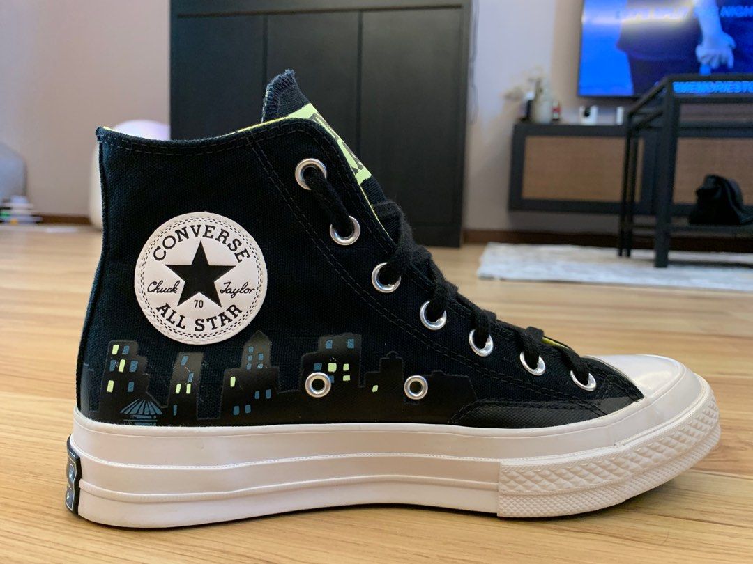 Converse x Chinatown Market x Batman Black Men s Fashion Footwear Sneakers on Carousell