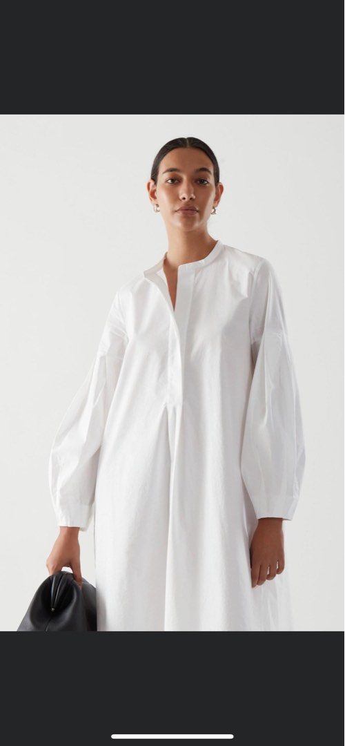 COS cotton poplin dress Women s Fashion Dresses Sets Dresses