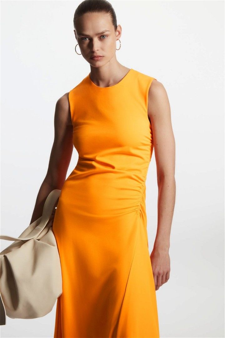 Cos dress orange discount